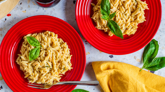 Orzo with Parmesan & Basil